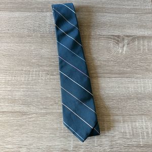 Christian Dior Men’s Silk Blue Striped Tie